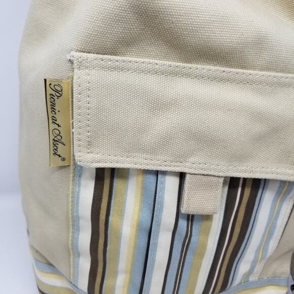 NEW Canvas Duffle Bag Drawstring Velcro Side Pockets Large Size 11 x 18 inches - Picture 8 of 11